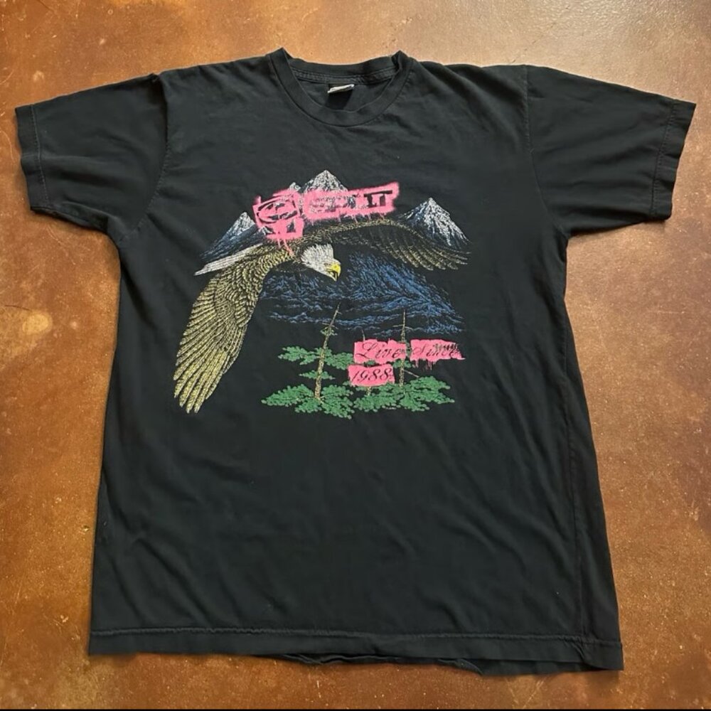 Vintage Split USA Shirt Mens Graphic Tee 90s Y2K